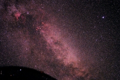 Milchstraße im Sommer 2011 mit den Sternbildern Schwan und Leier