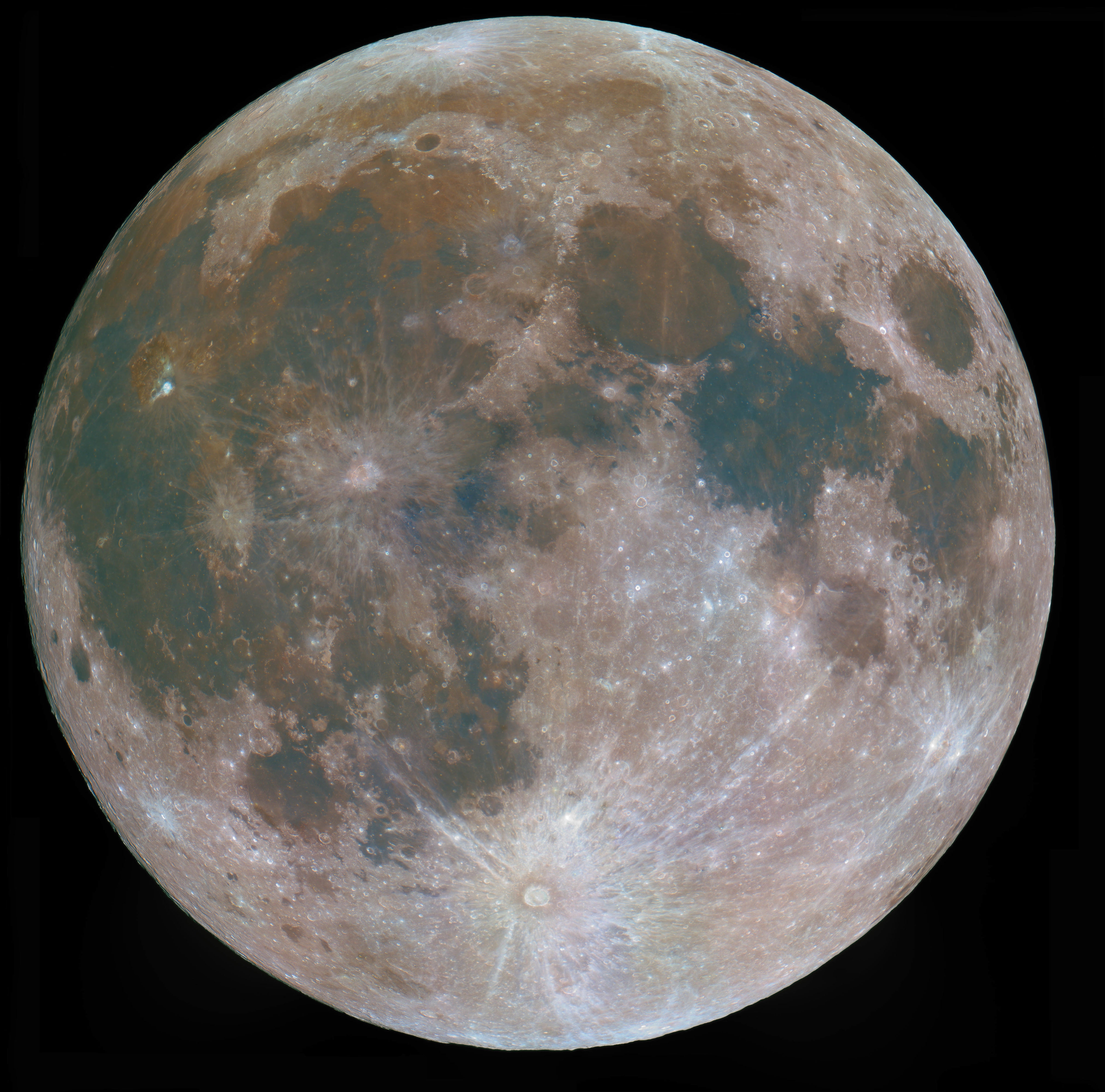 Mond in Farbe vom 20.01.2019