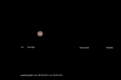 Jupitersystem vom 09.04.2017 22.40 MESZ