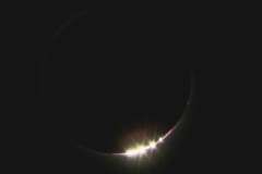 Perlschnureffekt - Totale Sonnenfinsternis 11. August 1999